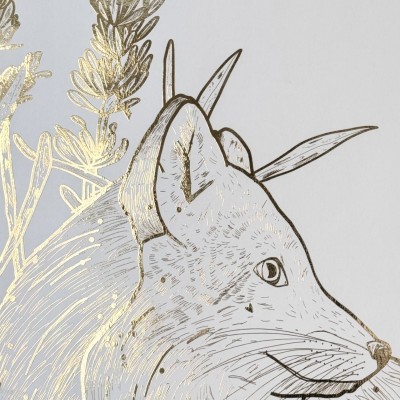Affiche "Nyx" – Renard doré 89x101 cm | Olala by Pupa