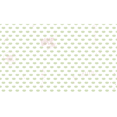 Papier peint BISOUS - Lime Cream