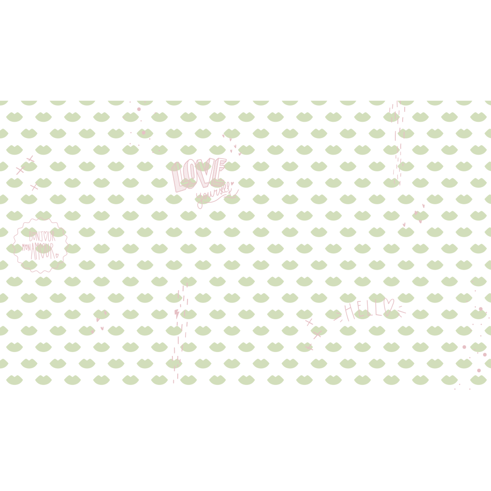 Papier peint BISOUS - Lime Cream Papier peint BISOUS - Lime Cream