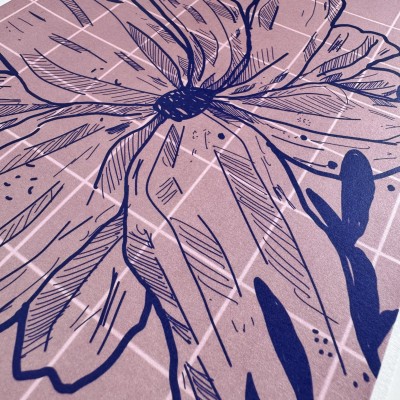 Affiche A4 fleurs