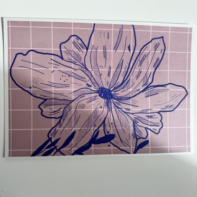 Affiche A4 fleurs