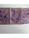 Pack 3 affiches A4 fleurs